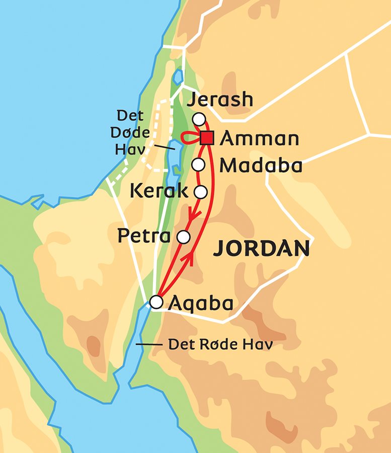 Jordan med Petra og