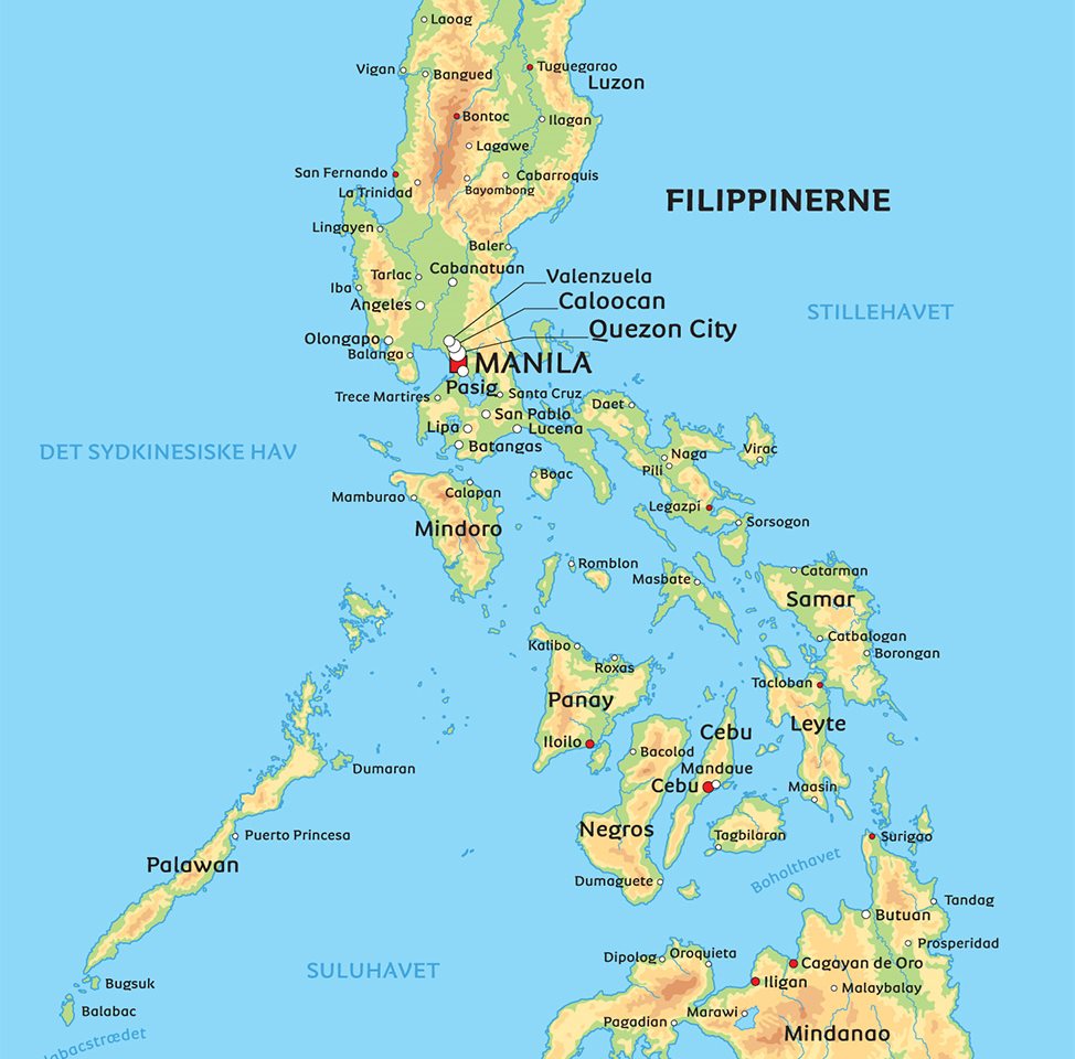 kort over filippinerne Kort Filippinerne Se Eksempelvis Naermere Pa Manila kort over filippinerne