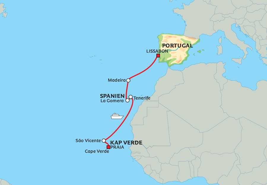 rør nål cirkulation Atlantens hemmelige øer – fra Kap Verde til Lissabon