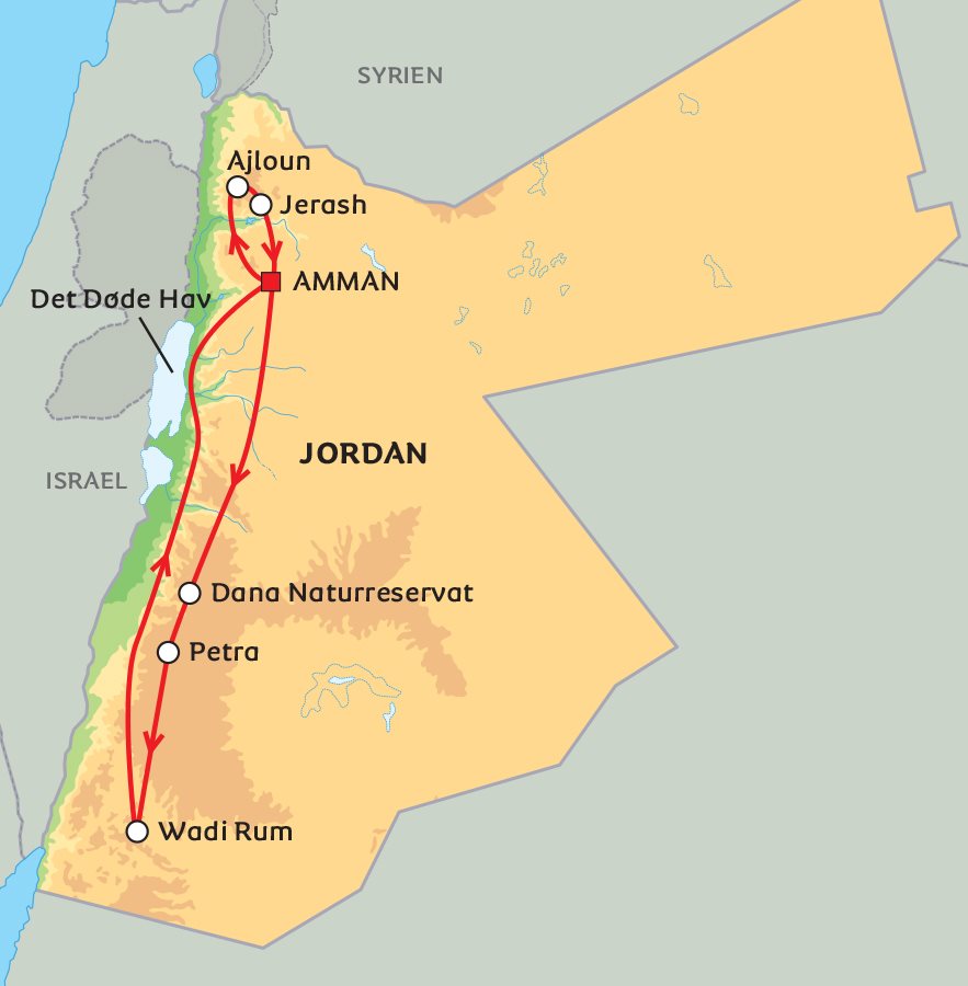 Den forsvundne - aktiv ferie i Jordan