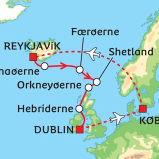 ShetlandsøErne Kort I vikingernes kølvand ShetlandsøErne Kort